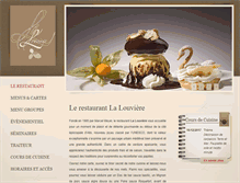 Tablet Screenshot of lalouviere-restaurant.fr